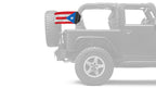 Puerto Rico 12"x18" Forever Wave Flag for Jeep Wrangler JK 2-Door 2007-2018