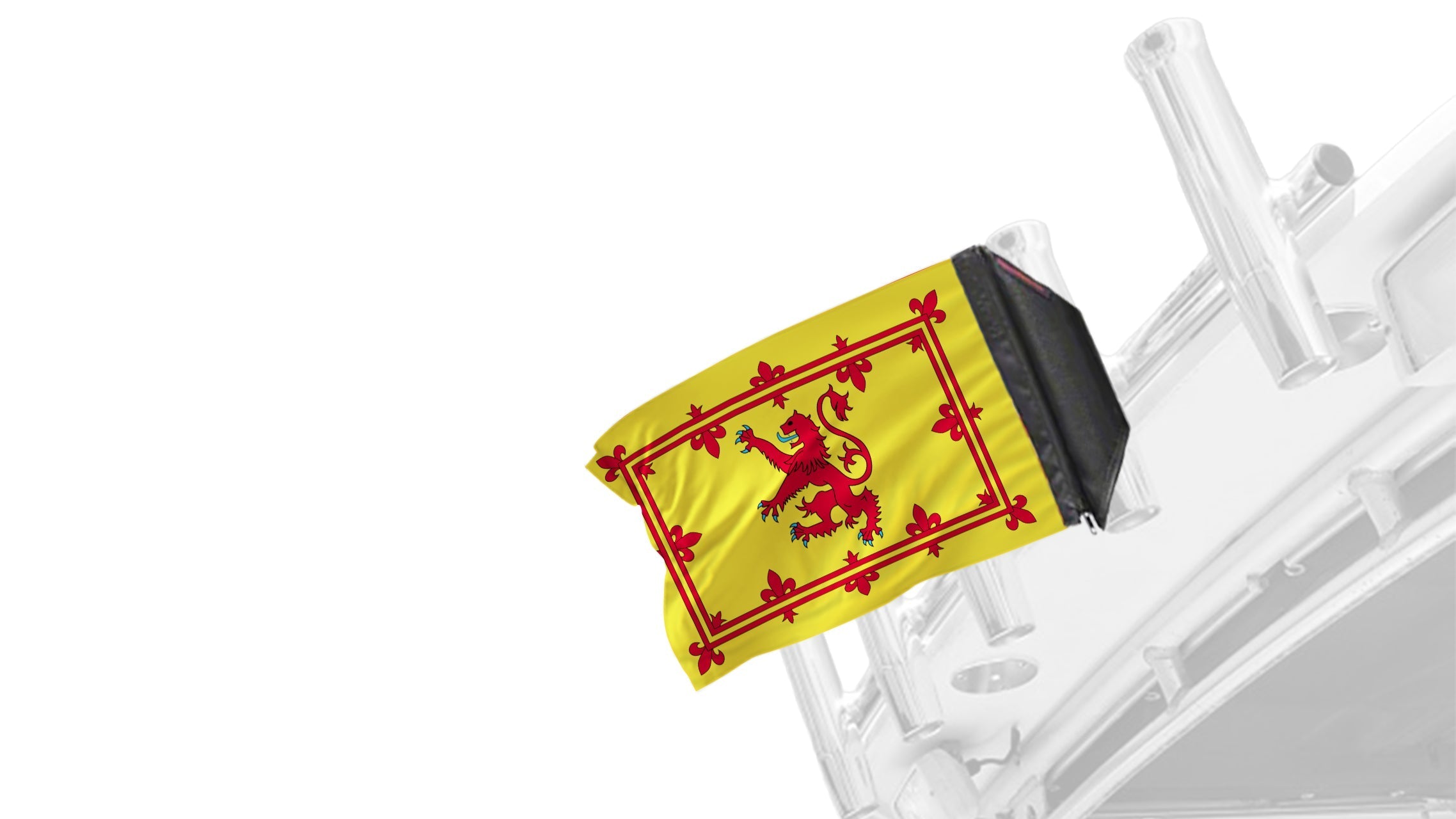 Scotland Lion Rampant 12"x18" Forever Wave Flag for Boats