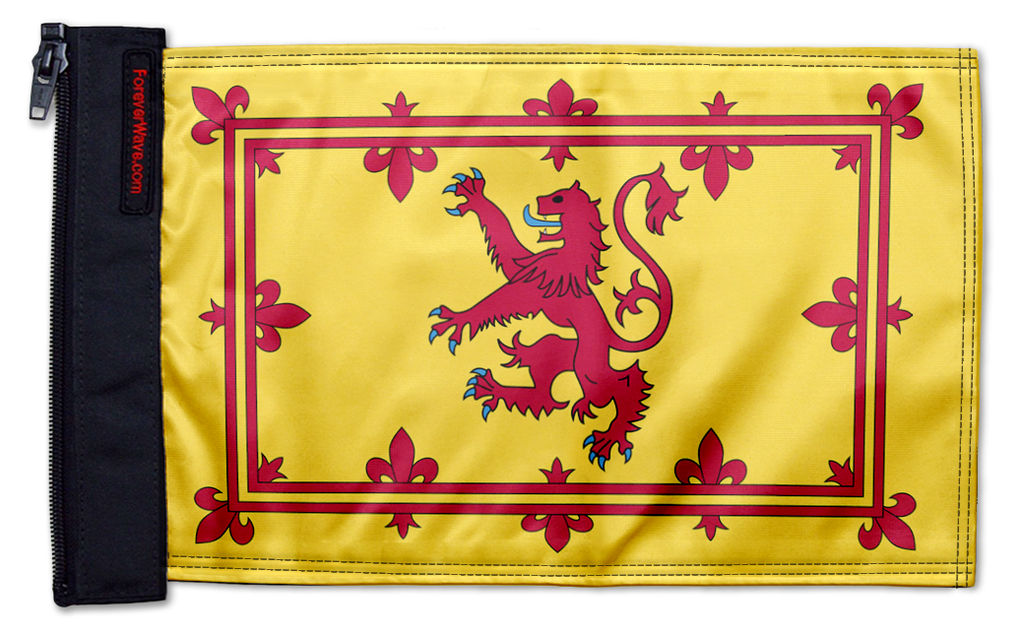 Scotland Lion Rampant 12"x18" Forever Wave Flag for Jeep Wrangler CJ-7 and CJ-8 1976-1986