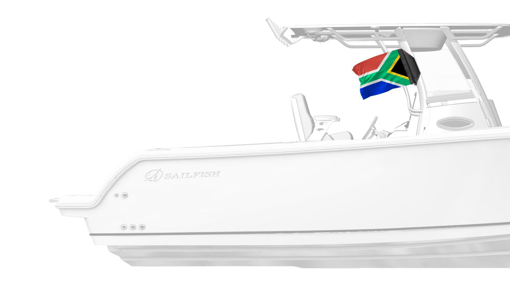South Africa 12"x18" Forever Wave Flag for Boats
