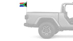 South Africa 12"x18" Forever Wave Flag for Jeep Wrangler JKU 4-Door 2007-2018