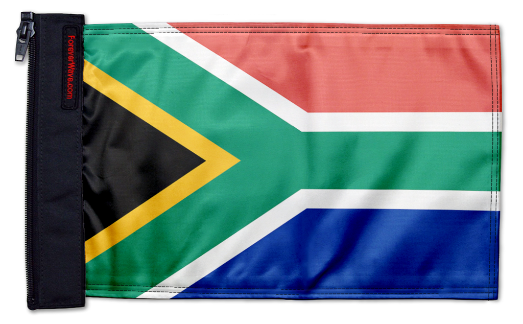 South Africa 12"x18" Forever Wave Flag for Jeep Wrangler TJ 1996-2006