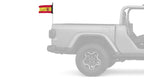 Spain 12"x18" Forever Wave Flag for Jeep Wrangler CJ-7 and CJ-8 1976-1986
