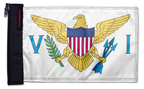 US Virgin Islands 12"x18" Forever Wave Flag for Jeep Wrangler TJ 1996-2006