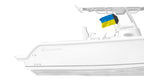 Ukraine 12"x18" Forever Wave Flag for Boats