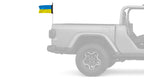 Ukraine 12"x18" Forever Wave Flag for Jeep Wrangler YJ 1986-1995