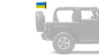 Ukraine 12"x18" Forever Wave Flag for Jeep Wrangler YJ 1986-1995