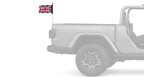 United Kingdom 12"x18" Forever Wave Flag for Jeep Wrangler JKU 4-Door 2007-2018