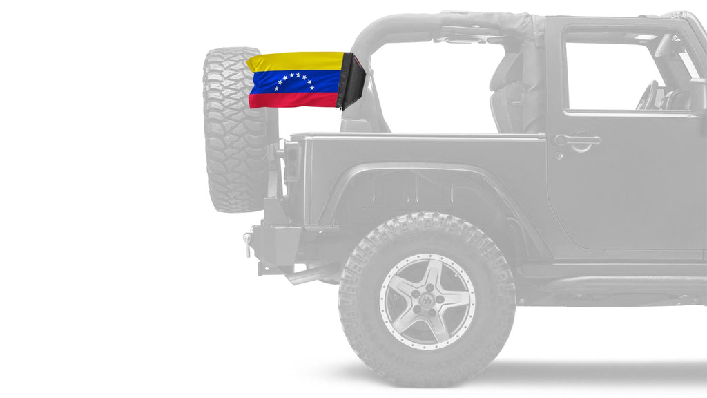 Venezuela 12"x18" Forever Wave Flag for Jeep Wrangler LJ 2003-2006