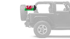 Wales 12"x18" Forever Wave Flag for Jeep Wrangler LJ 2003-2006