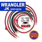 Jeep Wrangler JK Big 7 Battery Cable Kit (2007-2018) by JS Alternators