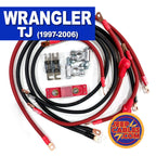 Jeep Wrangler TJ / LJ Big 7 Battery Cable Kit (1997-2006) by JS Alternators
