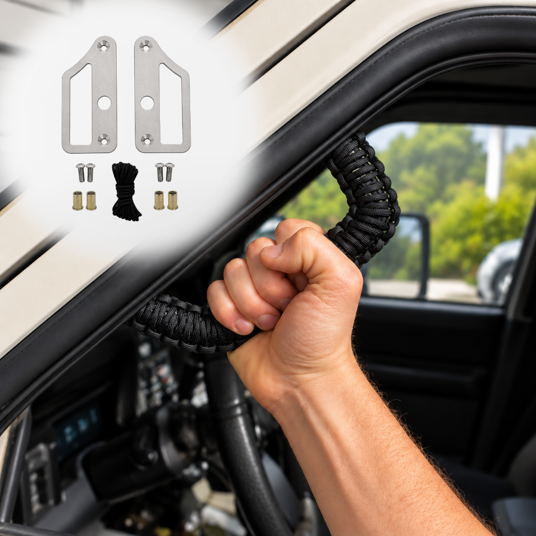 A Pillar Grab Handle Kit for Jeep XJ Cherokee By Gatekeeper Off-Road
