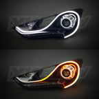 XK Glow 24inch - 2pc Sequential Switchback LED Strip Kit DRL Turnsignal for Headlights