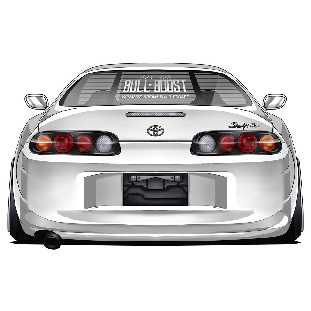 Bull Boost Visualize Vinyl Window Sticker - XL Slap - Bull Boost Performance
