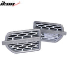 Fits 10-12 Lr4 Discovery 4 Chrome Front Mesh Side Vent Grille