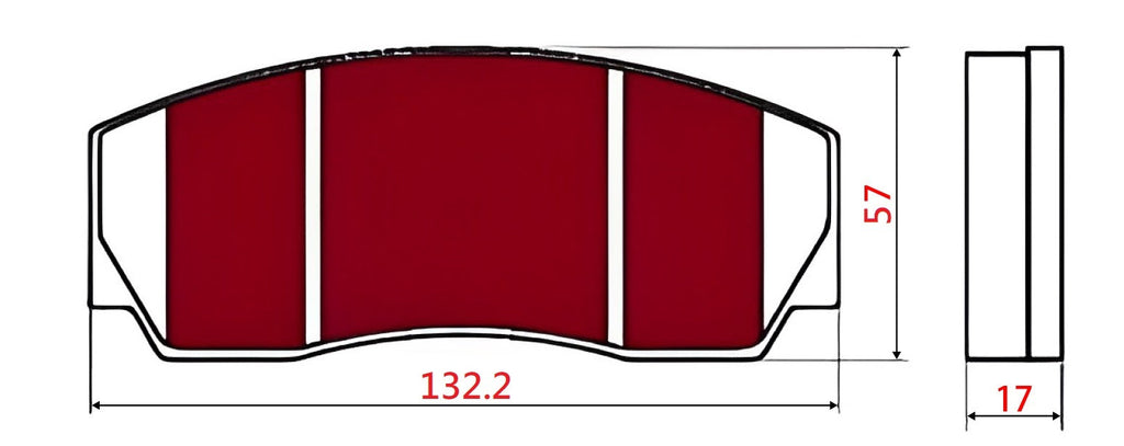 Yellow Speed Racing Competition Compound Front Brake Pads