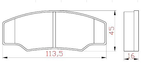 Yellow Speed Racing High Performance Sport Rear Brake Pads