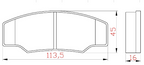 Yellow Speed Racing High Performance OE+ Rear Brake Pads