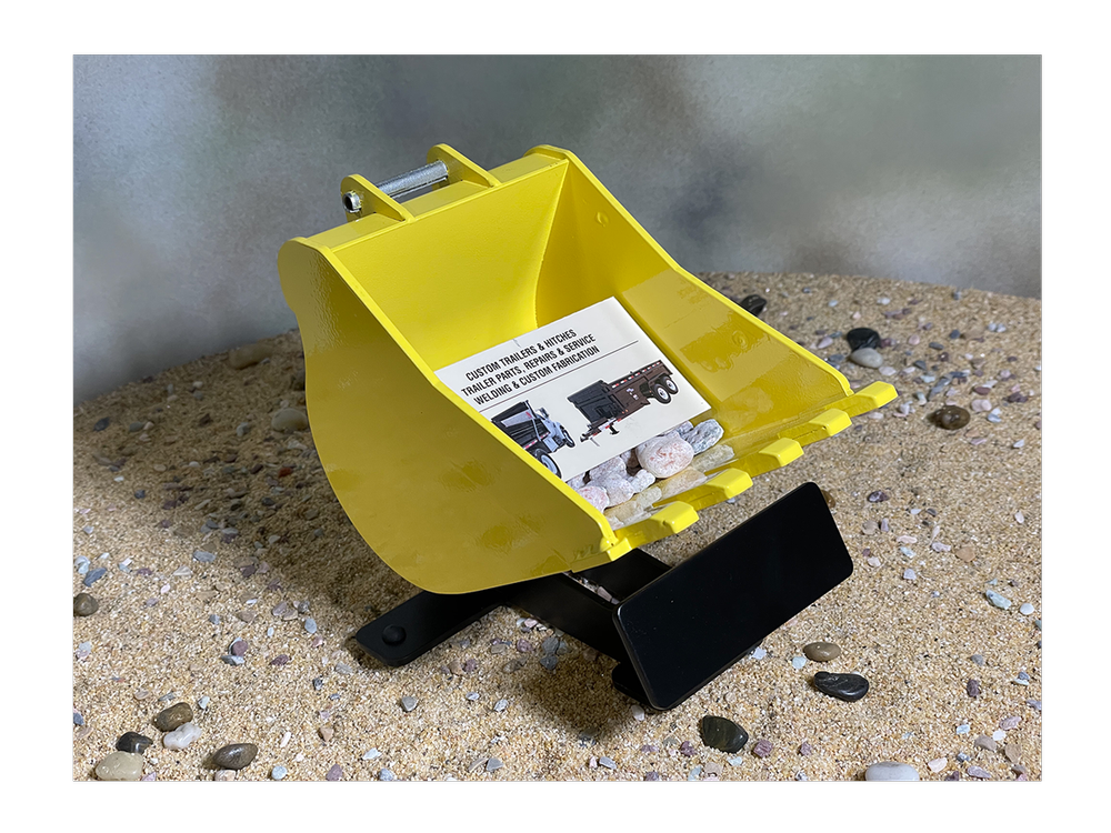 Digster STEEL Excavator Bucket Business Card Holder by AJ's Fab Shop