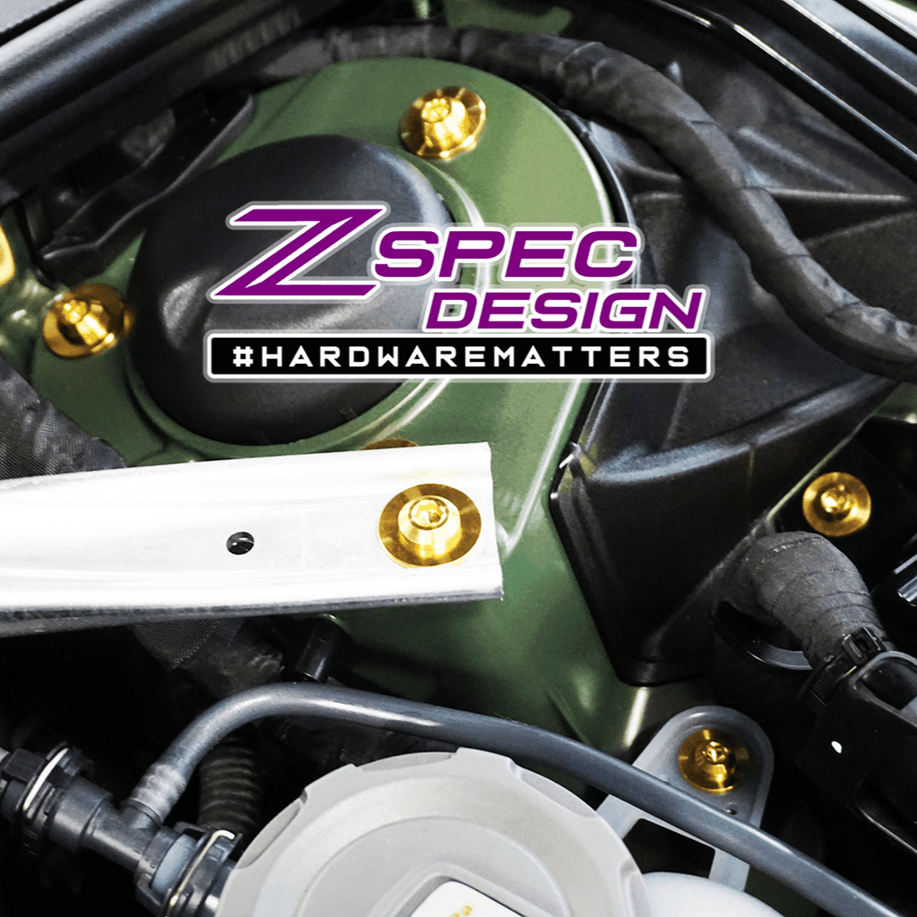 ZSPEC "Stage 2" Dress Up Bolts® Fastener Kit for '18-23+ Audi A5 8W6 2.0L, Titanium