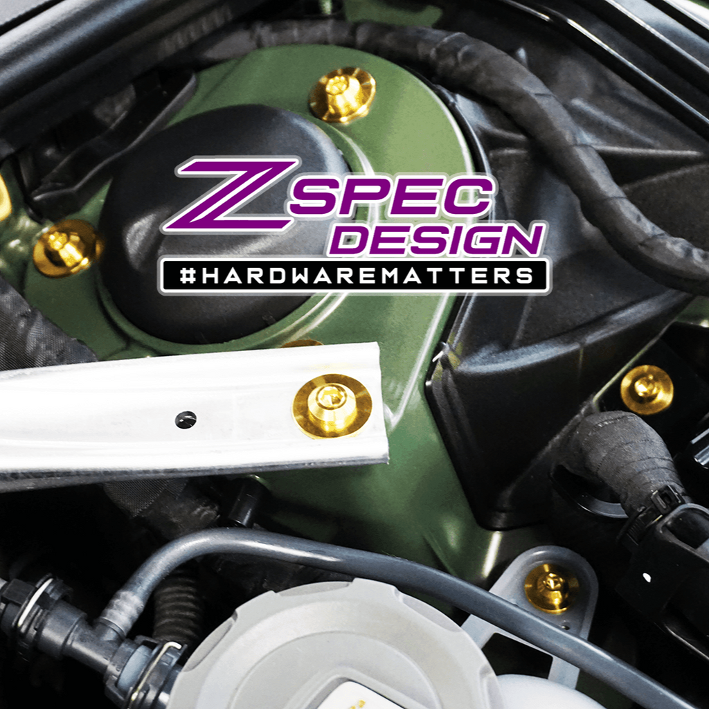 ZSPEC "Stage 1" Dress Up Bolts® Fastener Kit for '18-23+ Audi A5 8W6 2.0L, Titanium