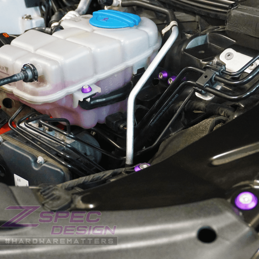 ZSPEC "Stage 3" Dress Up Bolts® Fastener Kit for '12-18 Audi A7 4G8 3.0L, Stainless & Billet