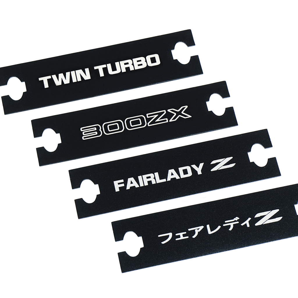 ZSPEC Clock Hole-Cover Plate for '90-99 Nissan 300zx Z32 Stereo Bezels, Laser-Etched