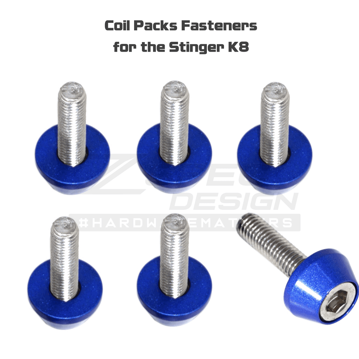 ZSPEC "Stage 3" Dress Up Bolts® Fastener Kit for '18+ Kia Stinger GT K8, Stainless & Billet