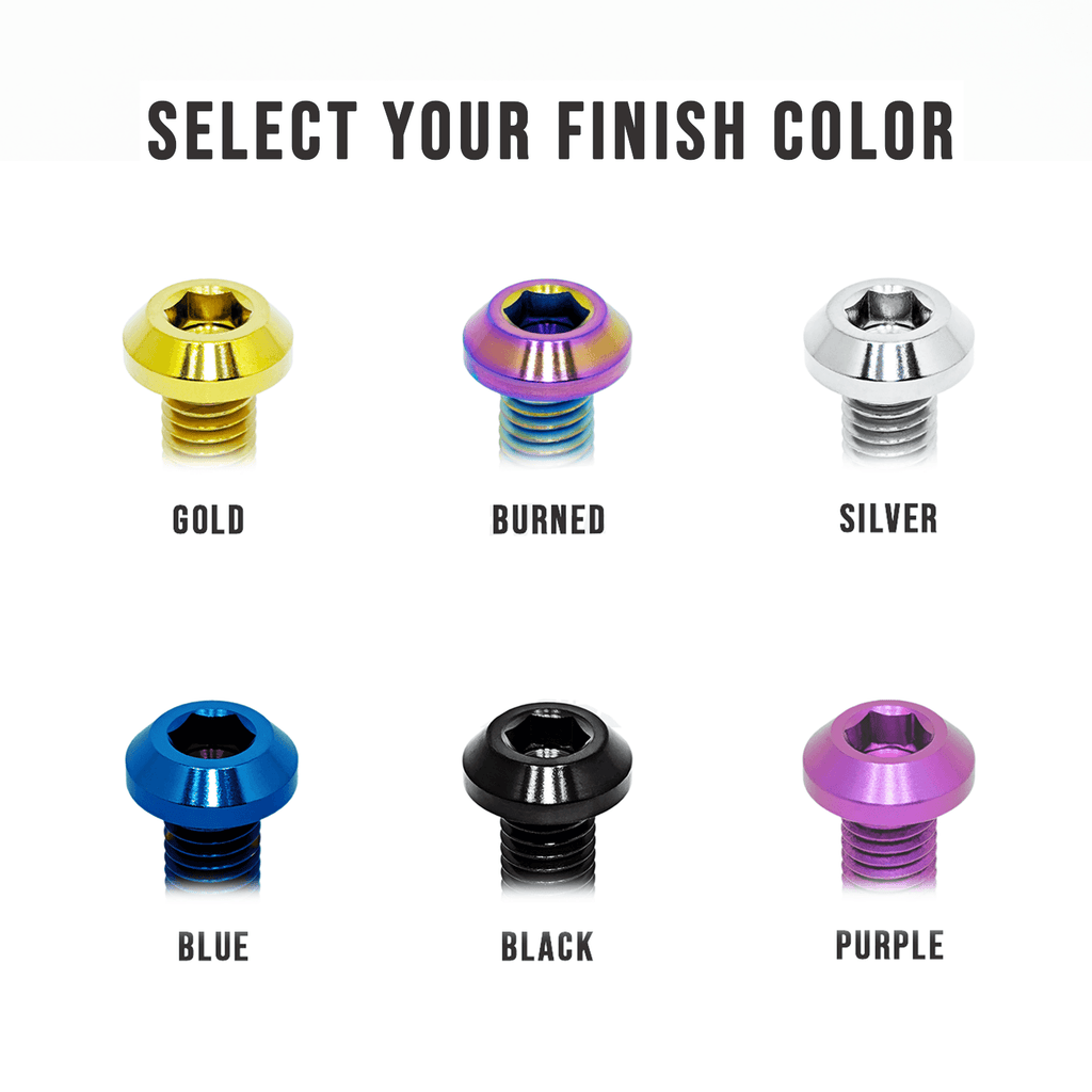 ZSPEC M8-1.25x45mm Dress Up Bolt® Fastener, Angled Head, Titanium Grade-5, Per Each