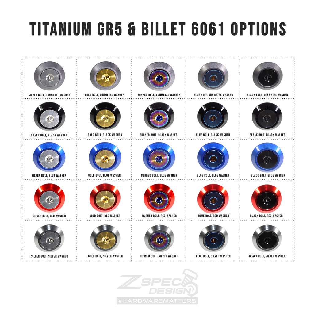 ZSPEC "Stage 2" Dress Up Bolts® Kit for Skyline GTR/GT-R R32/R33,Titanium & Billet