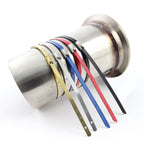 Stainless Steel Zip Tie Kit for Heat Wrap - 12" x 5mm - 5 Piece Black