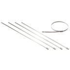Zip Tie Kit for Heat Wrap - Stainless Steel - 12" - 5 Piece