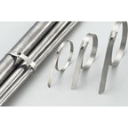 Zip Tie Kit for Heat Wrap - Stainless Steel - 12" - 5 Piece
