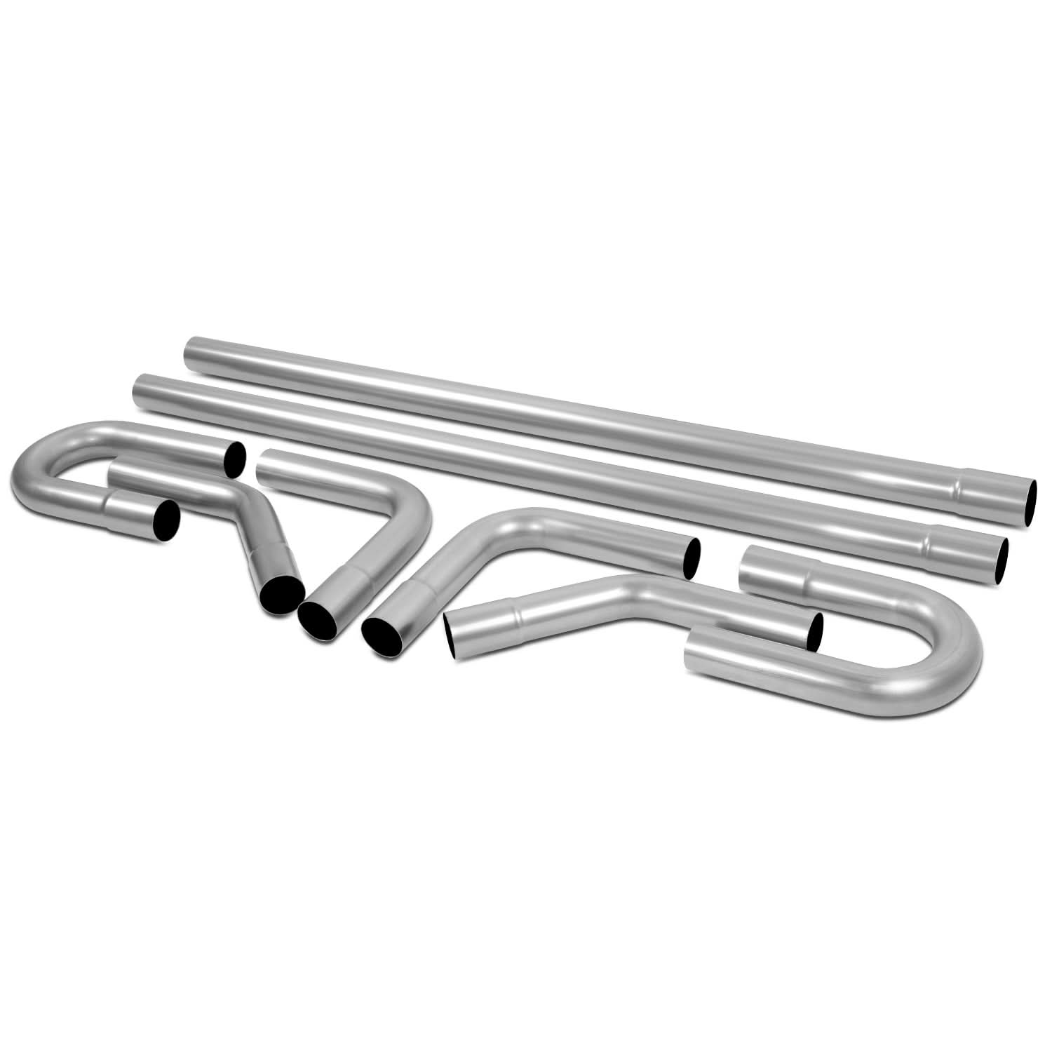 2" Mild Steel DIY Custom Exhaust Pipes - 8 Piece Kit