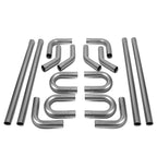 Universal 2.5" Polished Exhaust Piping Kit