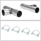 Universal Dual Exhaust Kit 16 Pipes U-Fit 2.5"-2.65" OD Mild Steel