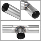 Universal Dual Exhaust Kit 16pc 3-3.15" OD Mild Steel Pipes