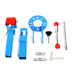 Adjustable Fender Roller with Lug Nut Spacer Rings - Blue