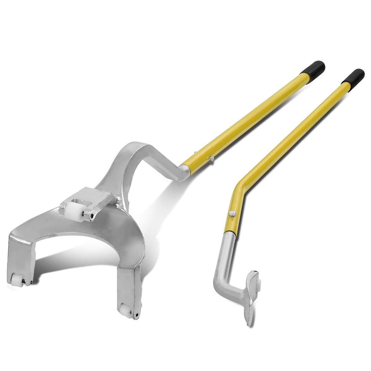 Tire Mount / Demount Tool Set - 2PCS with Bead Keeper - Yellow