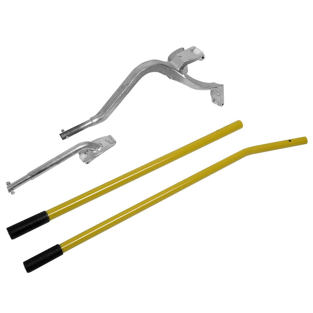 Tire Mount / Demount Tool Set - 2PCS with Bead Keeper - Yellow