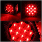 12V Trailer Lights Red Under 80" Wide Applications