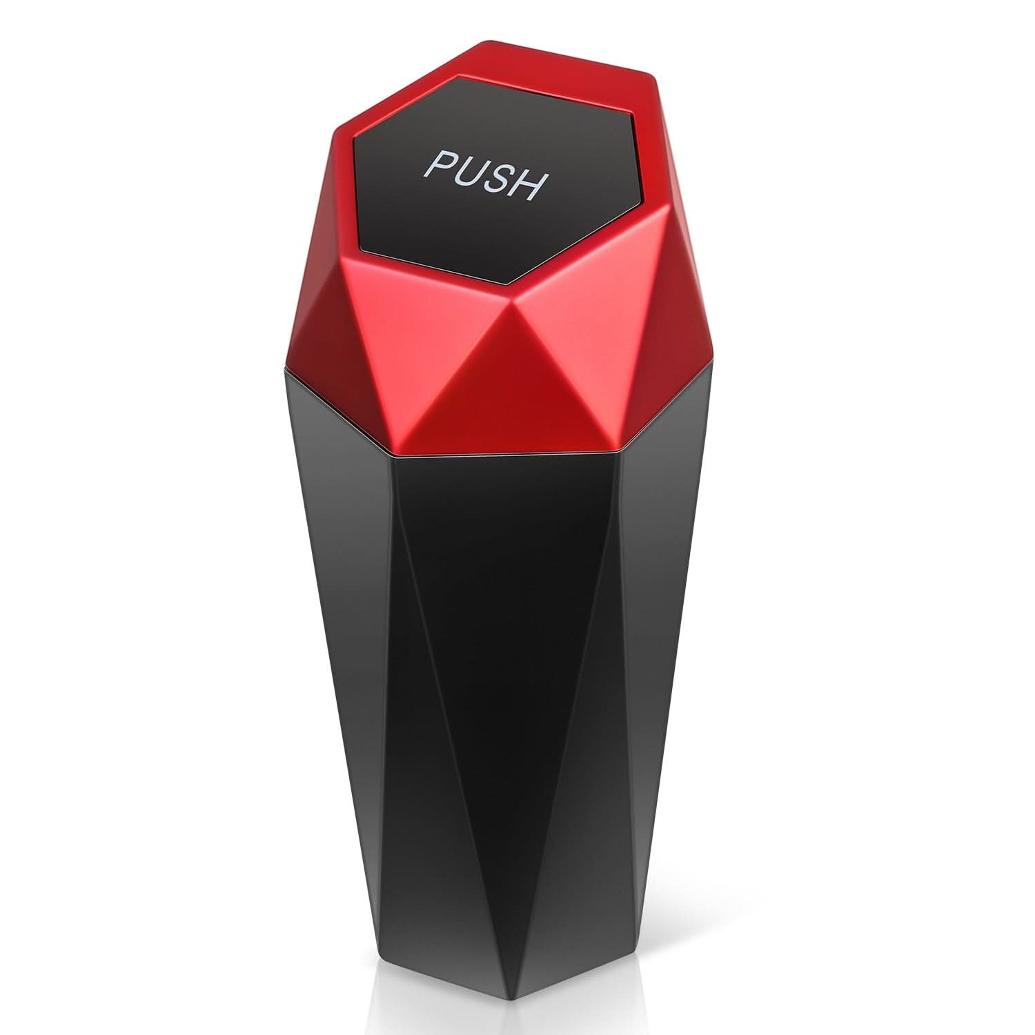 Vehicle-Mounted Garbage Can - Red