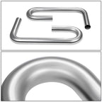 2" to 2.15" Flared 90 Degree L-Bend Exhaust Pipe Tubing Mild Steel
