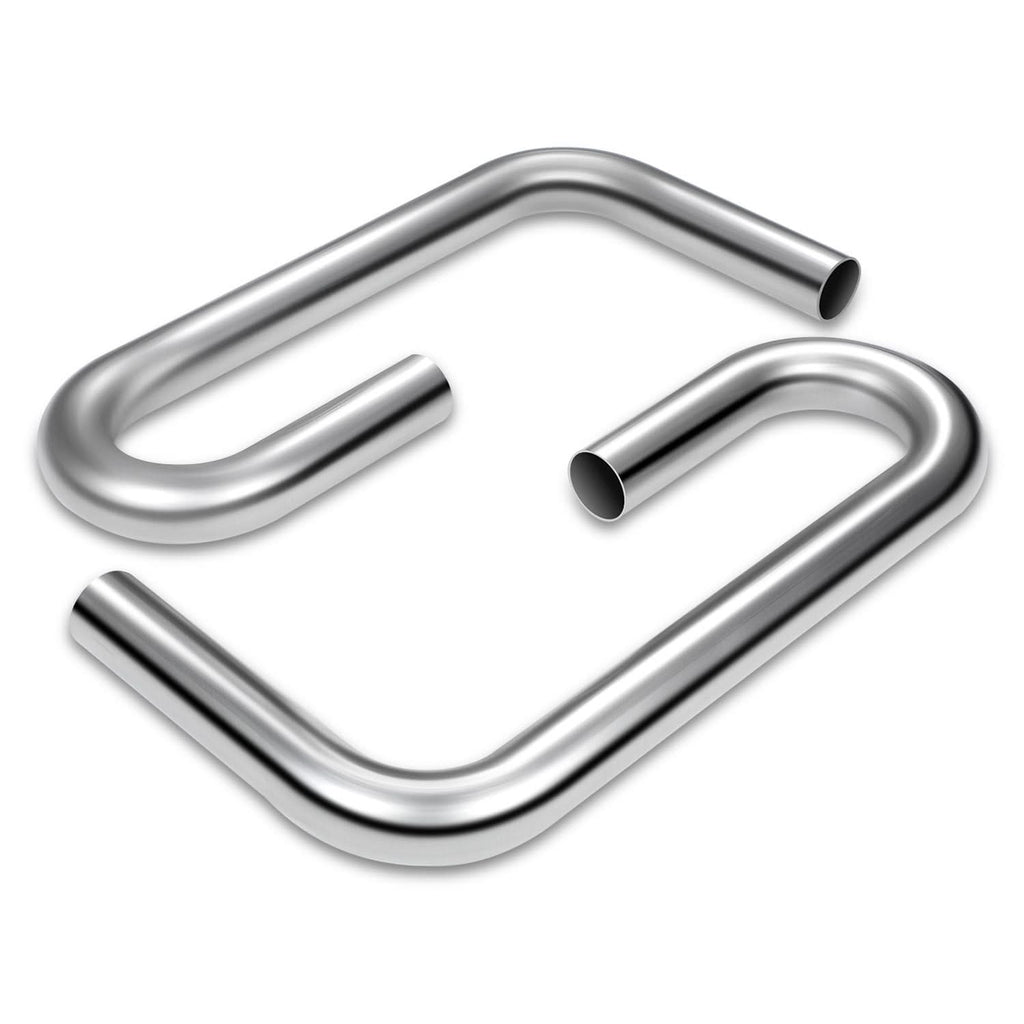 2" to 2.15" Flared 90 Degree L-Bend Exhaust Pipe Tubing Mild Steel