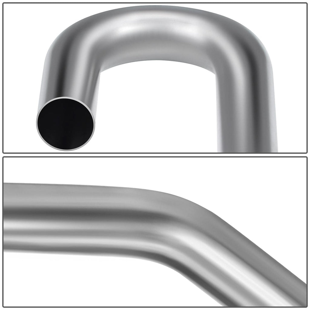 2" OD 45/180 Degree U-Bend Exhaust Pipe Tubing - 18-Gauge