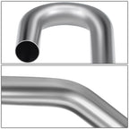 2" OD 45/180 Degree U-Bend Exhaust Pipe Tubing - 18-Gauge