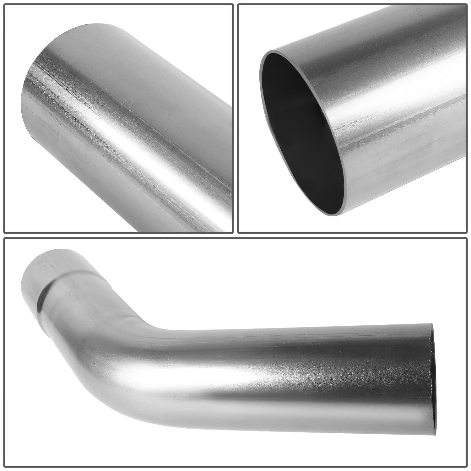 3.0" to 3.15" Flared 45 Degree Exhaust Pipe Bend Stainless Steel