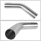 3.0"-3.15" Flared 45 Degree Exhaust Pipe Bend Tubing Stainless Steel