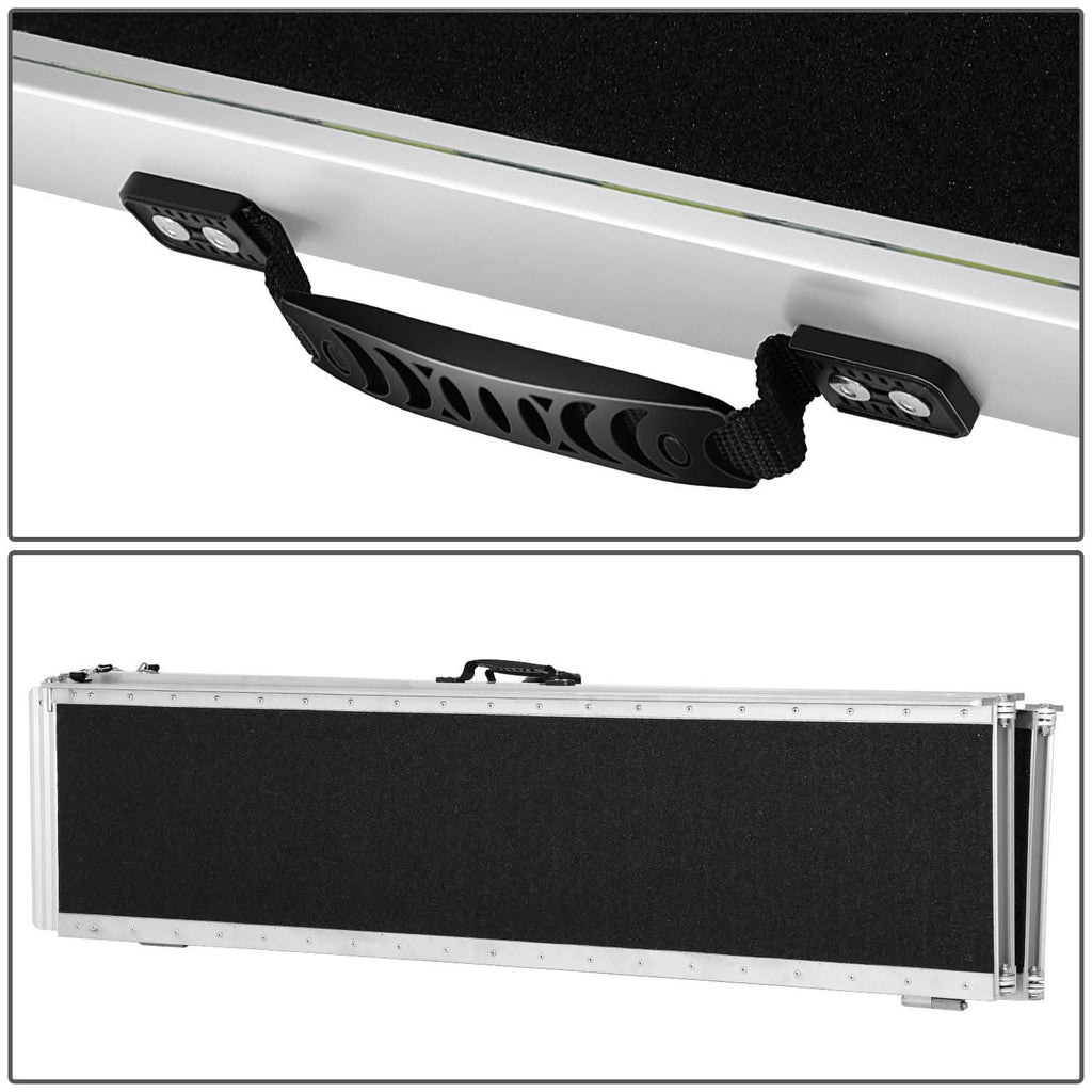 Aluminum Wheelchair Ramp 29" W x 10' L x 2" H - Metallic Black